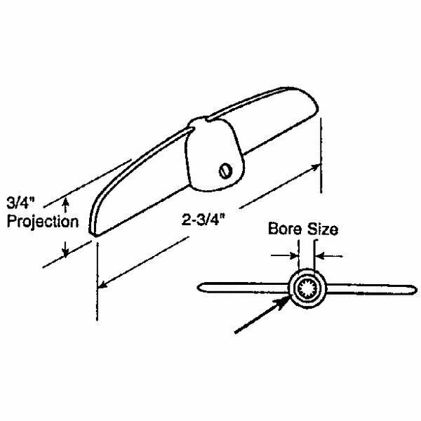 Prime-Line Brown Casement Window T-Handle Crank 172009